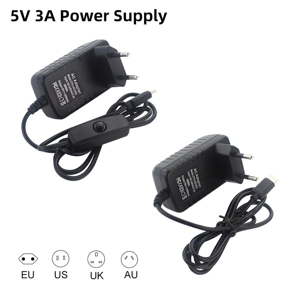 Pi Power Supply - 5v 3a raspberry pi 4 fonte