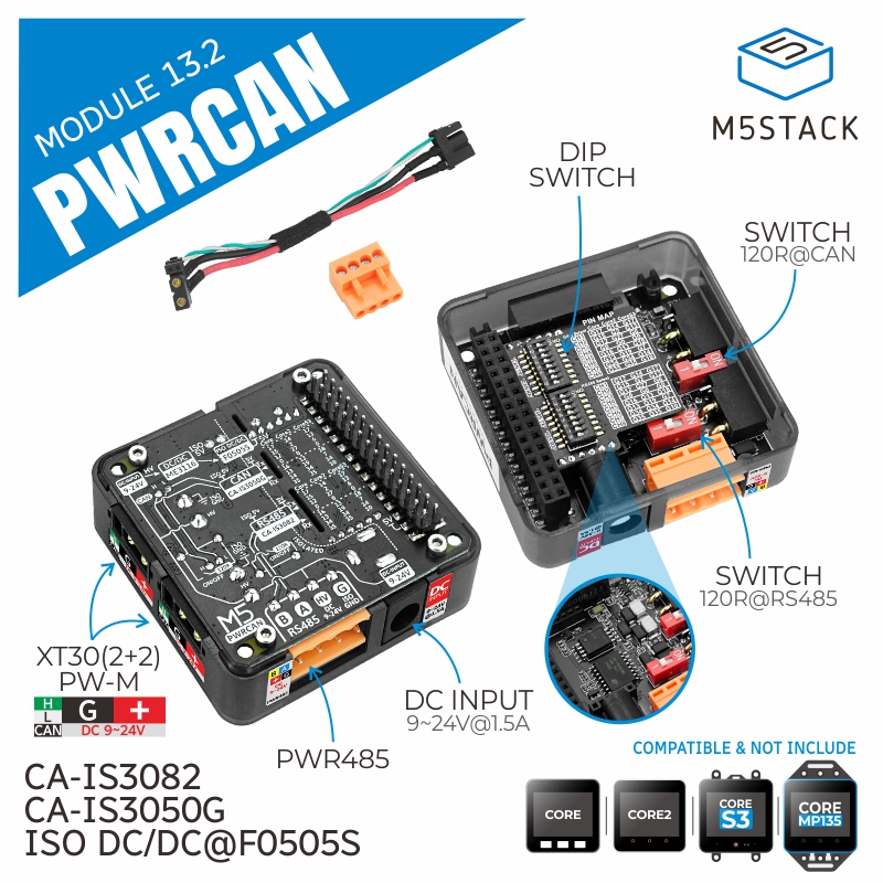 Pi Camera Module - Módulo oficial PWRCAN 13.2 M5Stack com