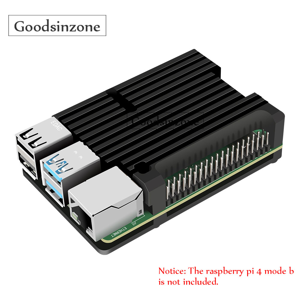 Pi 4 Case - Caixa de alumínio armadura para raspberry