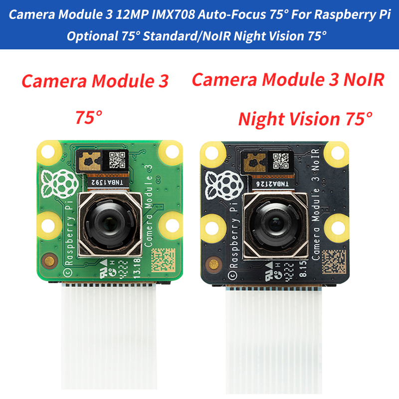Pi Camera Module - Módulo de câmera 3 câmera 12MP