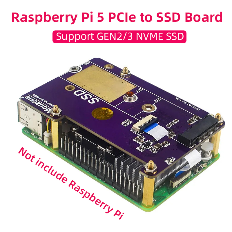Pi Cooler - Raspberry pi 5 pcie para m.2