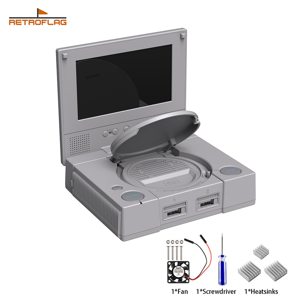 Pi 4 Case - Case Retroflag PiStation com LCD para