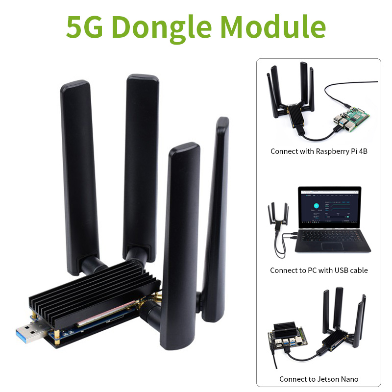 Pi 4 Case - Módulo dongle 5g usb 3.1 para