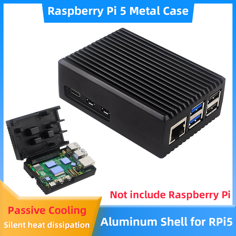 Pi 5 Case - Case de Alumínio para Raspberry Pi