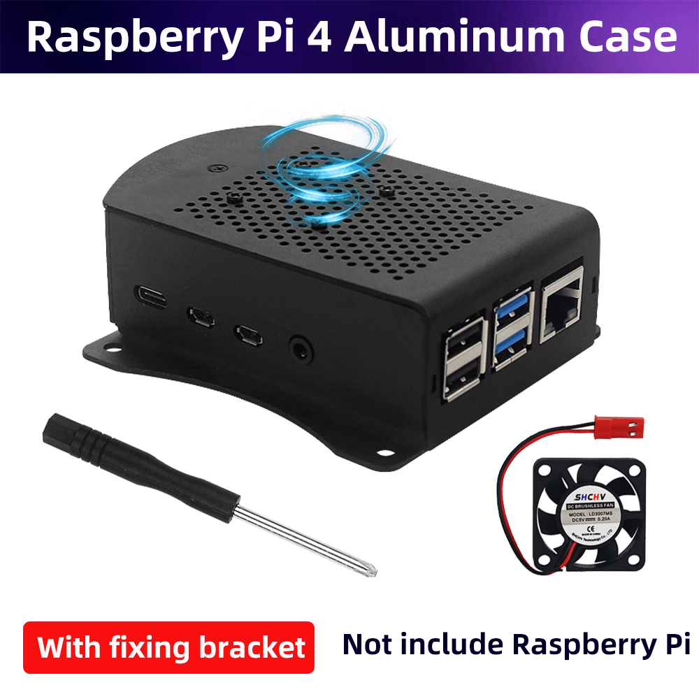 Pi 4 Case - Raspberry pi 4 caixa de liga