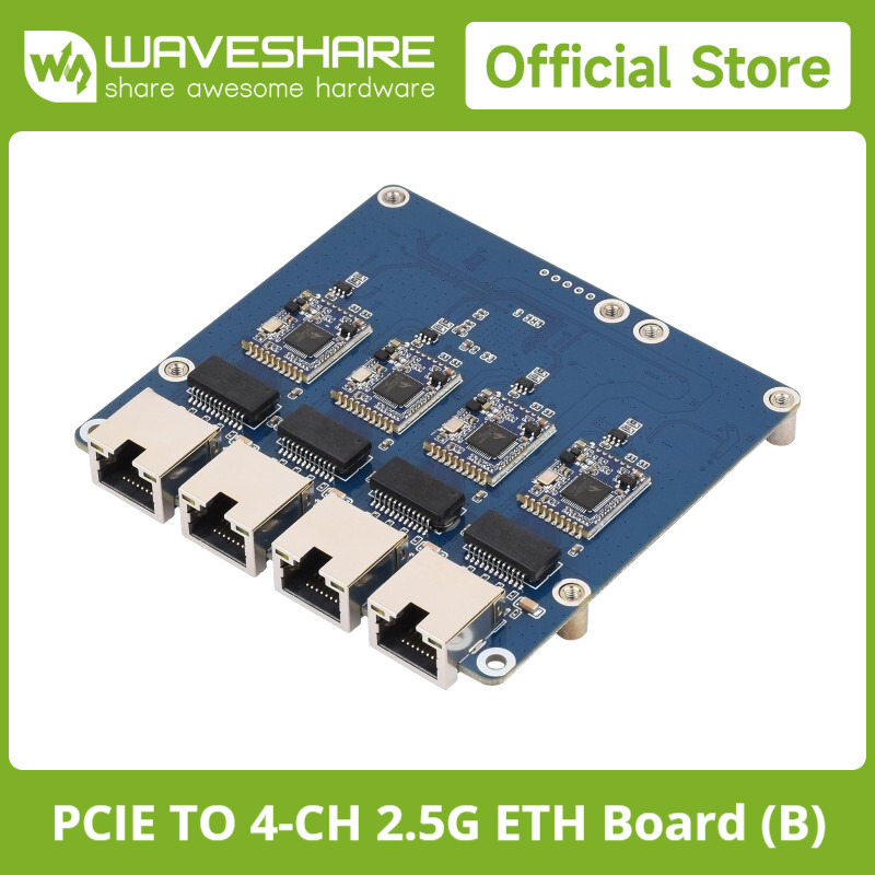 Placa Waveshare PCIe para 4 ca - Raspberry Pi 5 avaliação e preço