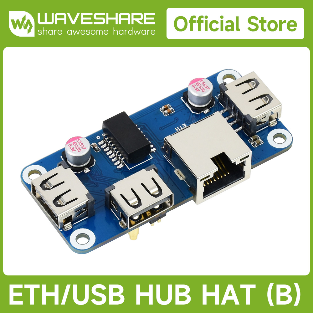 Waveshare USB HUB HAT (B) 4 po - Pi Zero avaliação e preço