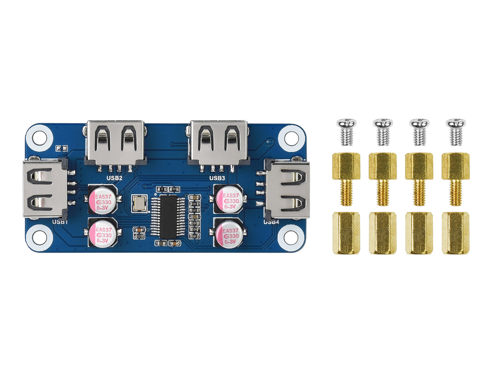Waveshare USB HUB HAT (B) 4 po - Pi Zero avaliação e preço