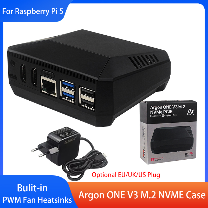 Case Argon ONE V3 M.2 NVME com - Pi 5 Case avaliação e preço