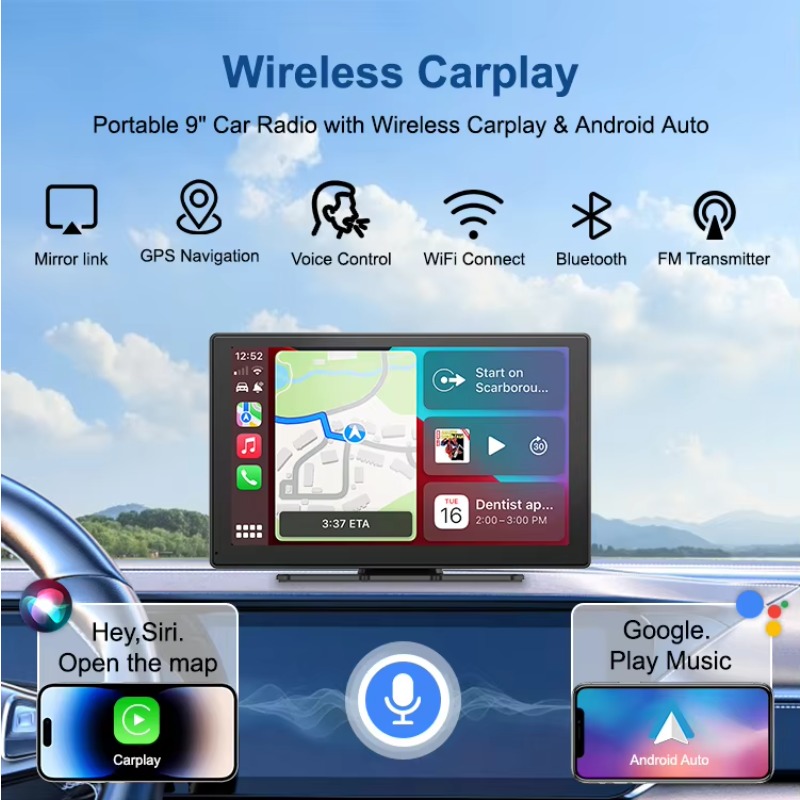 Tela Inteligente Carplay de 9  - Micro Sd Card avaliação e preço