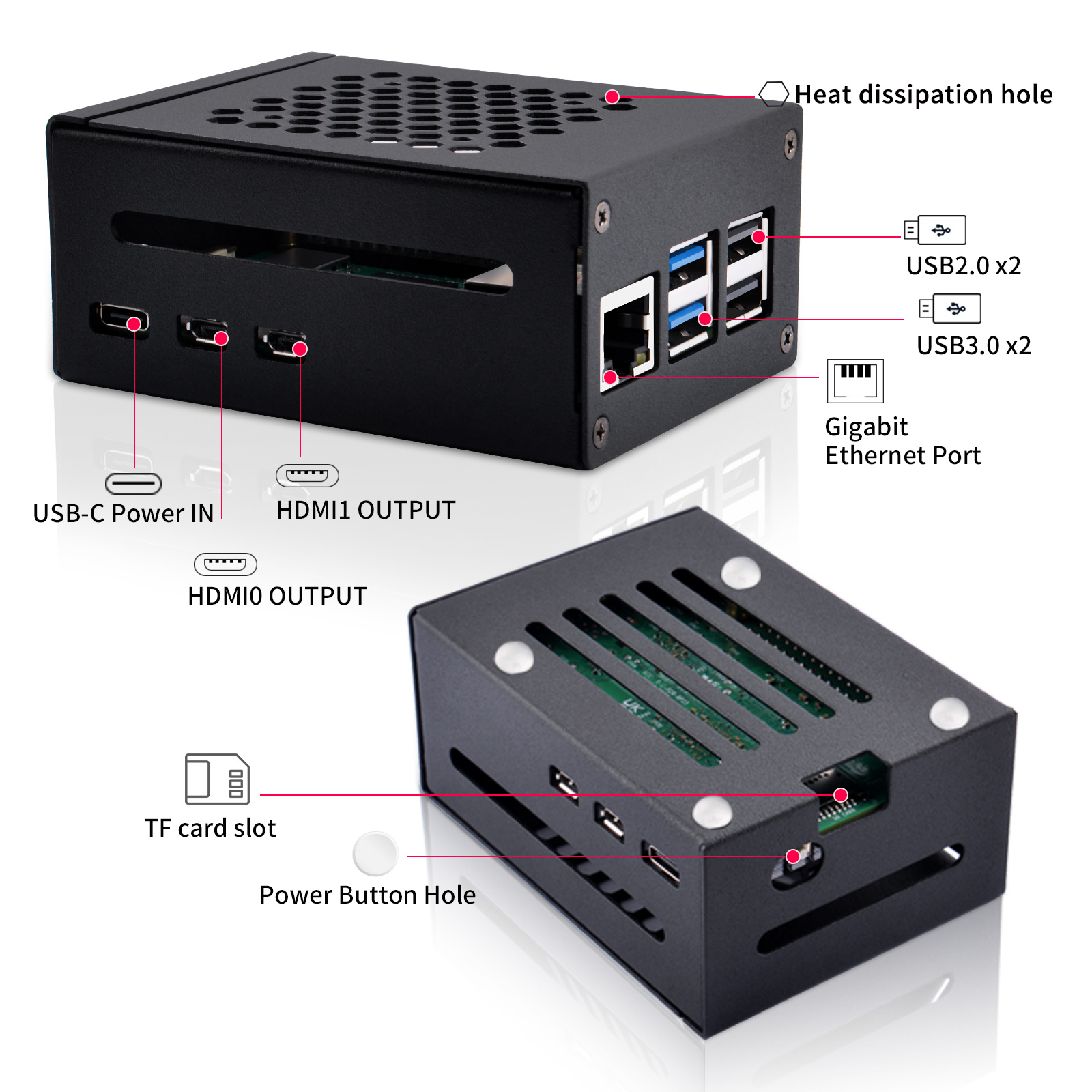 Caixa de metal 52Pi Raspberry  - Pi 5 Case avaliação e preço