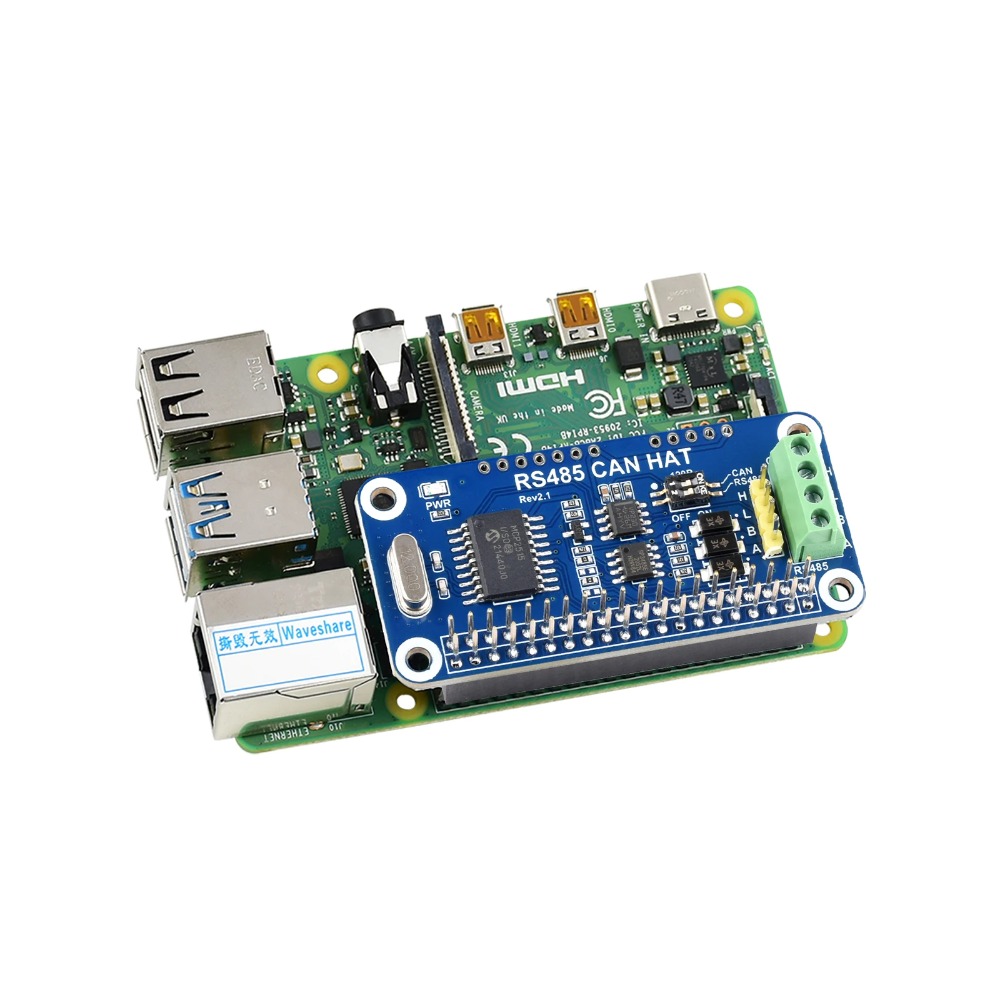 Waveshare RS485 CAN HAT para R - Raspberry Pi 5 avaliação e preço