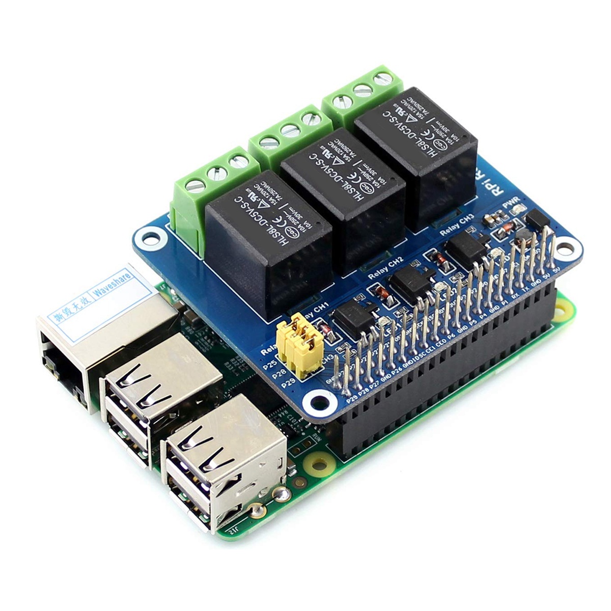 Módulo de Relé Waveshare 5V de - Raspberry Pi Kit avaliação e preço