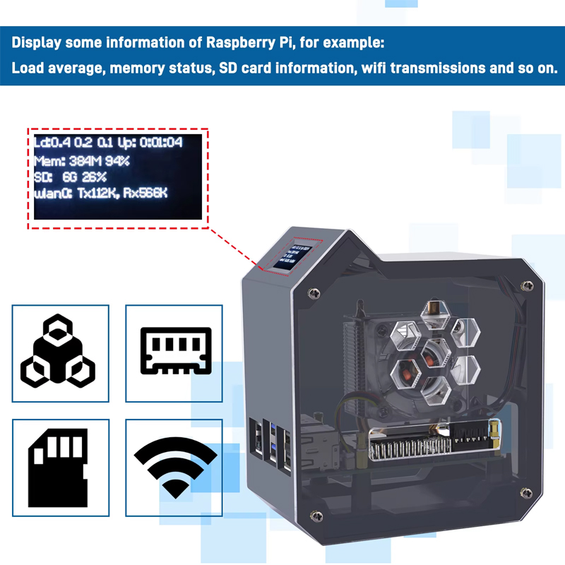 GeeekPi Raspberry Pi 5 ABS Min - Pi 5 Case avaliação e preço