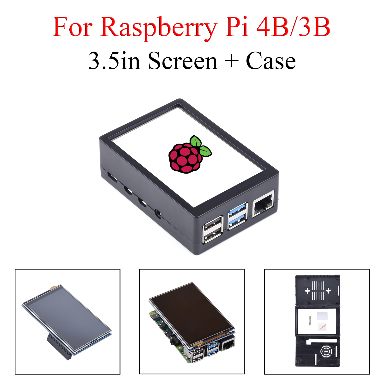 Tela Touchscreen de 3,5 polega - Pi 4 Case avaliação e preço